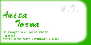 anita torma business card